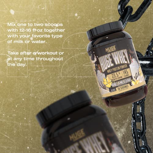 Huge Supplements Vanilla Whey Concentrate - 30 serv