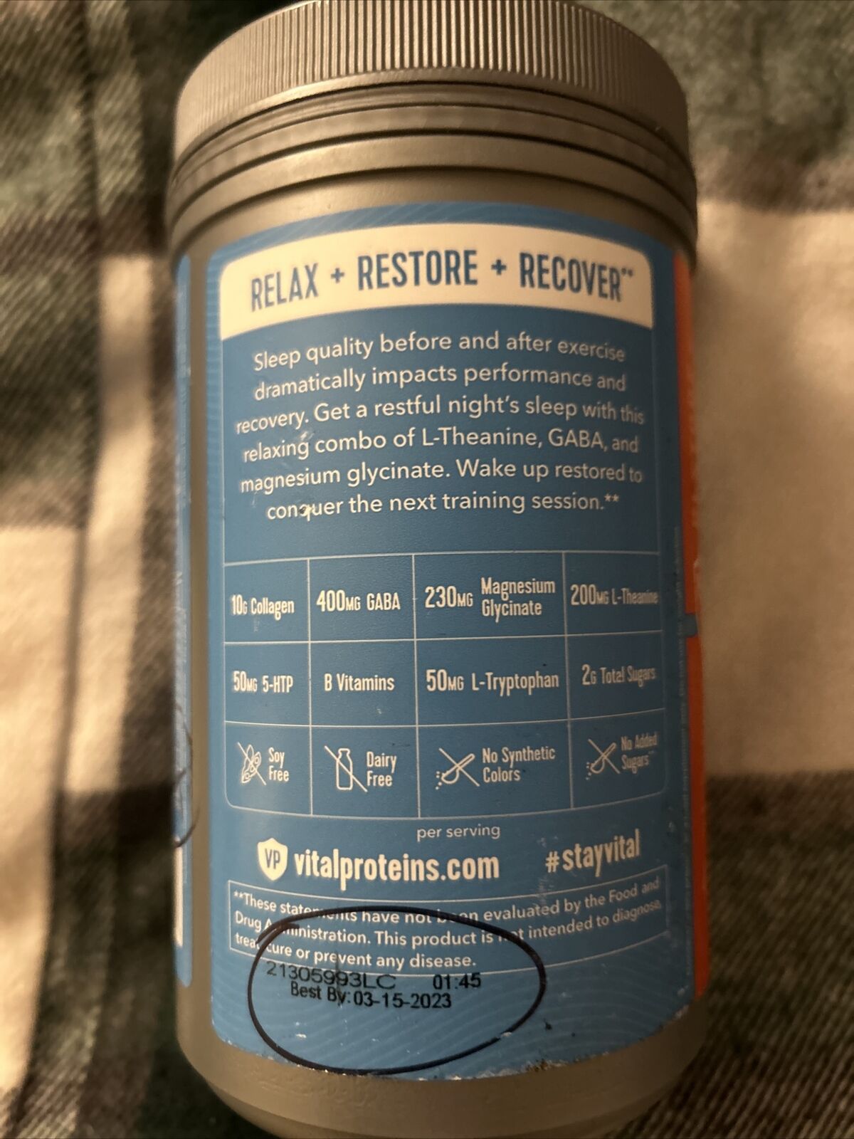 NEW Vital Performance SLEEP ￼ ORANGE VANILLA 13.6 oz EXP 3/2023