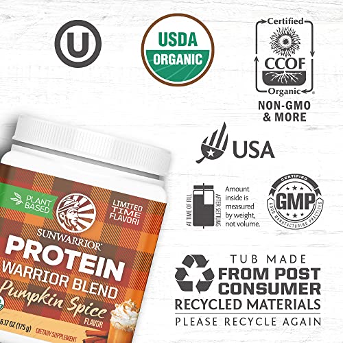 Organic Vegan Protein Powder with BCAA - Pumpkin Spice