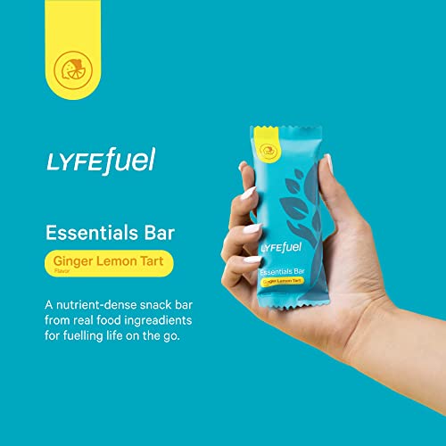 LyfeFuel's Essential Vegan Protein Bars - Ginger Lemon Tart