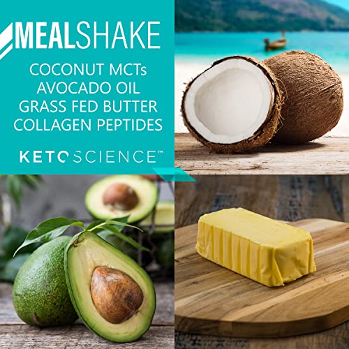Keto Science Ketogenic Meal Shake Chocolate Dietary Supplement, Rich in MCTs and Protein, Keto and Paleo Friendly, Weight Loss, (14 servings), 20.49 Oz Packaging May Vary
