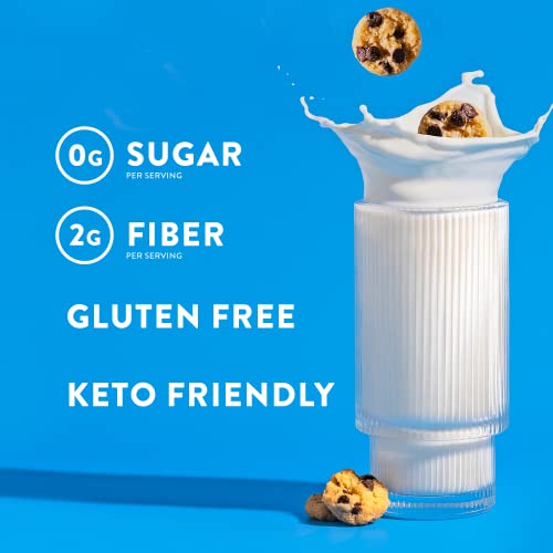 HighKey Keto Chocolate Chip Mini Cookies - Gluten Free Sugar Free Cookies Keto Snack Low Carb Snacks Healthy Protein Diabetic Dessert Food Low Sugar Treat Diet Friendly Sweets Keto Food 3 Pack