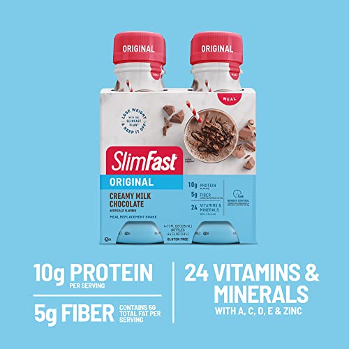 SlimFast Original Creamy Milk Chocolate Meal Replacement Shake - 4 Count
