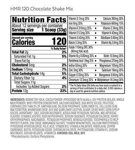 Classic Chocolate Shake Mix for Healthy Weight Loss - 12g Protein
