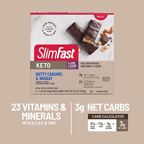 Low Carb Keto Protein Bar, Nutty Caramel & Nougat