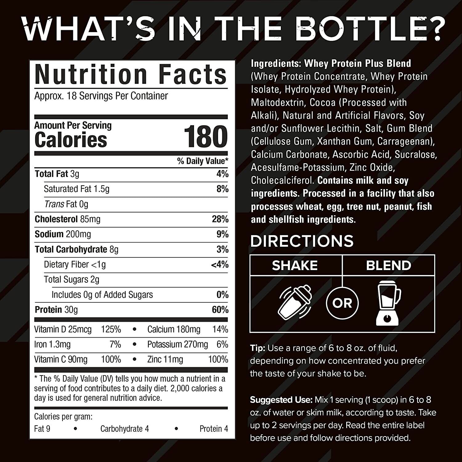 Muscle Gain Lean Chocolate Protein Powder for Men & Women
