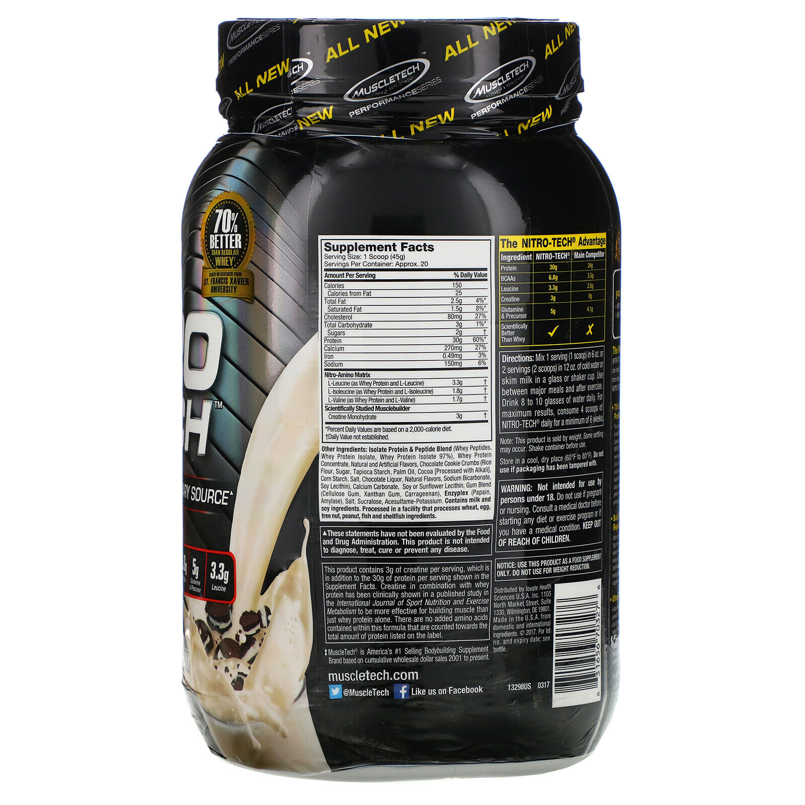 Muscletech Nitro-Tech - Whey Isolate + Lean Muscle Builder