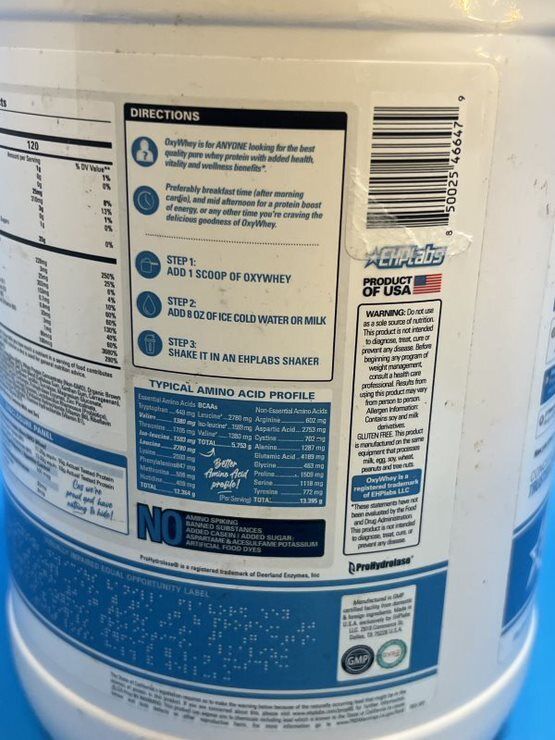 OxyWhey Lean Protein Powder - 25g Pure, Non-GMO