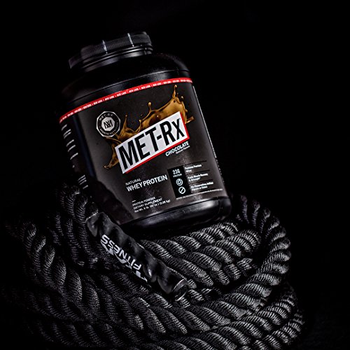 MET-Rx Natural Whey Protein Powder - Chocolate, Supports Lean - 5 lbs