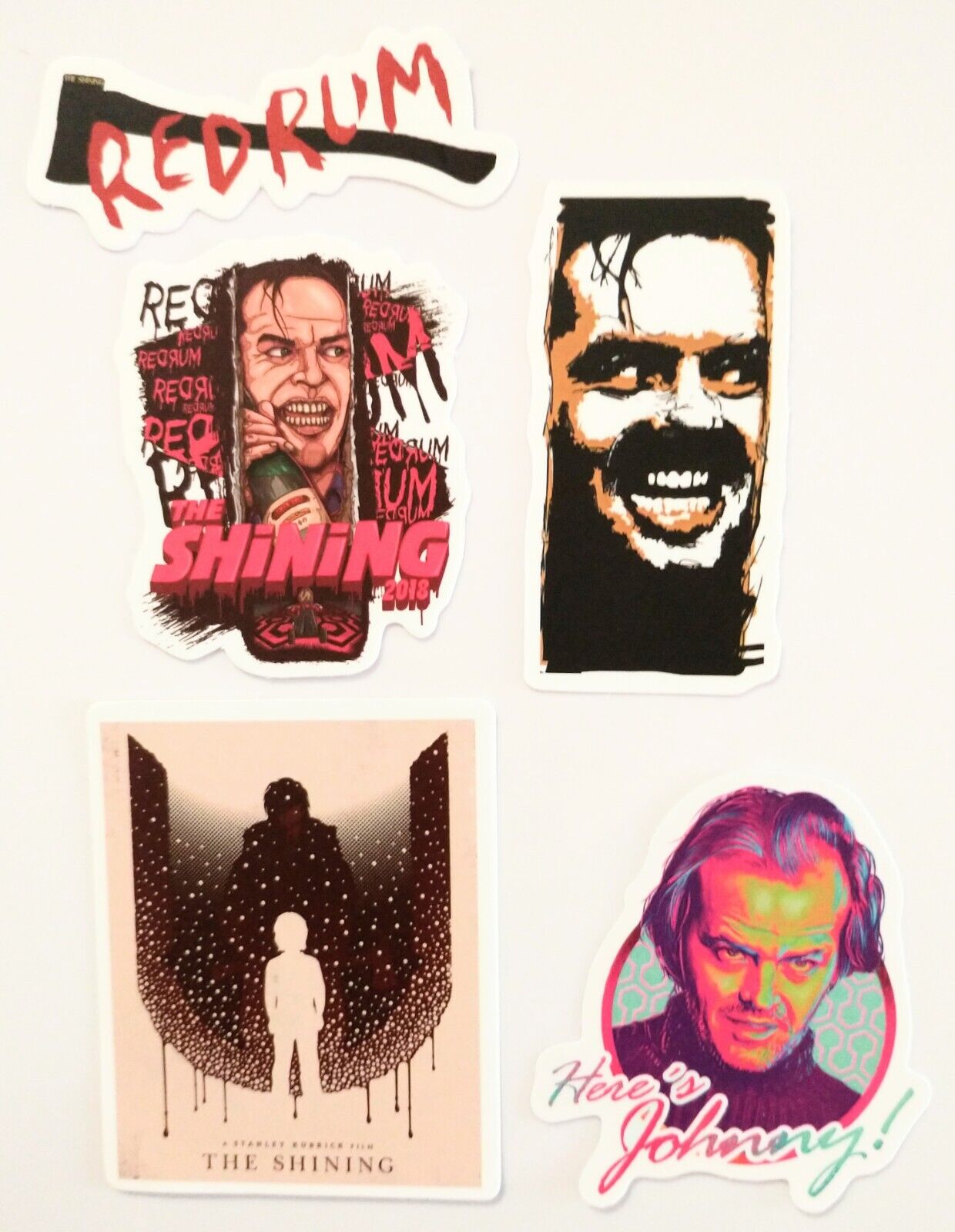 Shining Movie Art Stickers Set - Jack Nicholson!