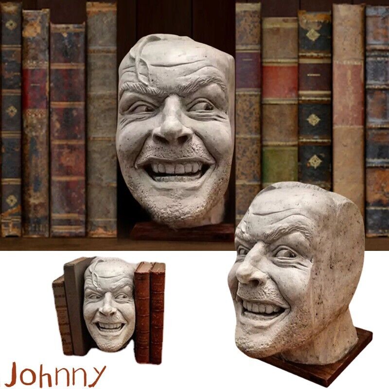 Johnny Sculpture: Shining Resin Desktop Bookend