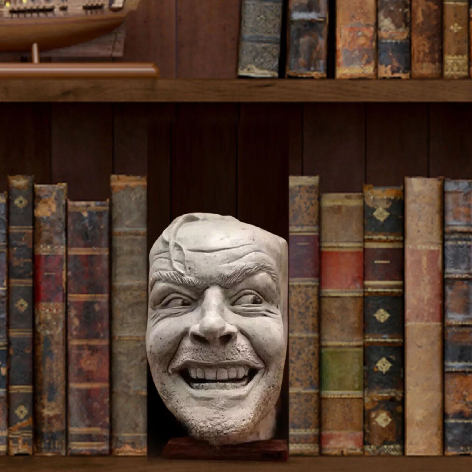 Johnny Sculpture: Shining Resin Desktop Bookend