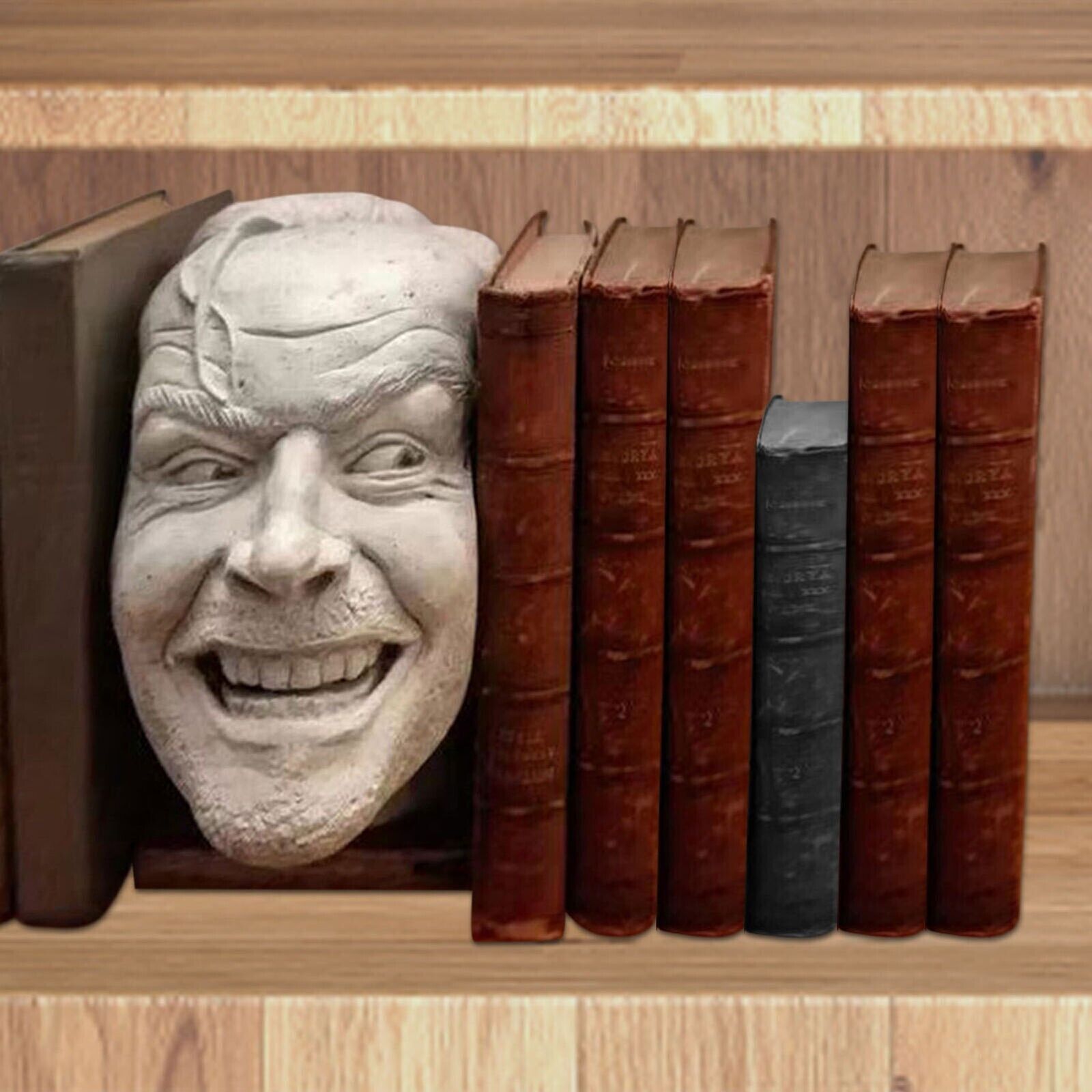 Johnny Sculpture: Shining Resin Desktop Bookend