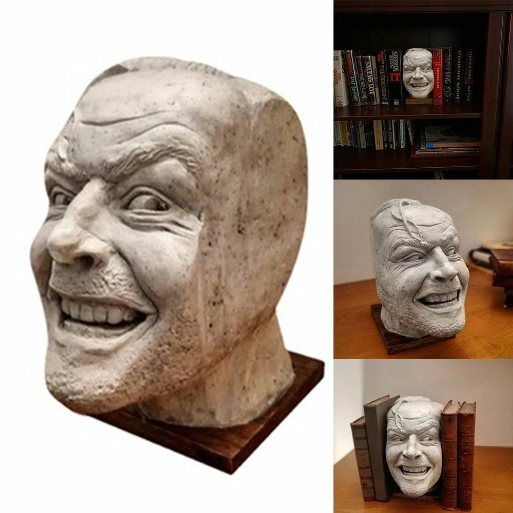 The Shining-inspired Desktop Bookshelf Sculpture for Protein Enthusiasts