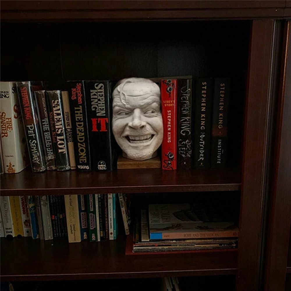 The Shining-inspired Desktop Bookshelf Sculpture for Protein Enthusiasts