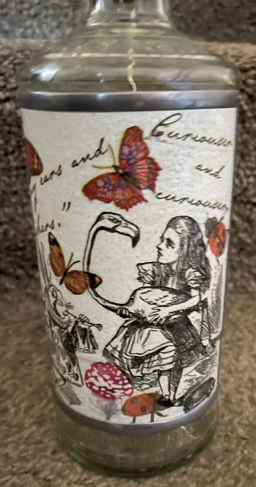 Alice in Wonderland Handmade Protein Bottle Light