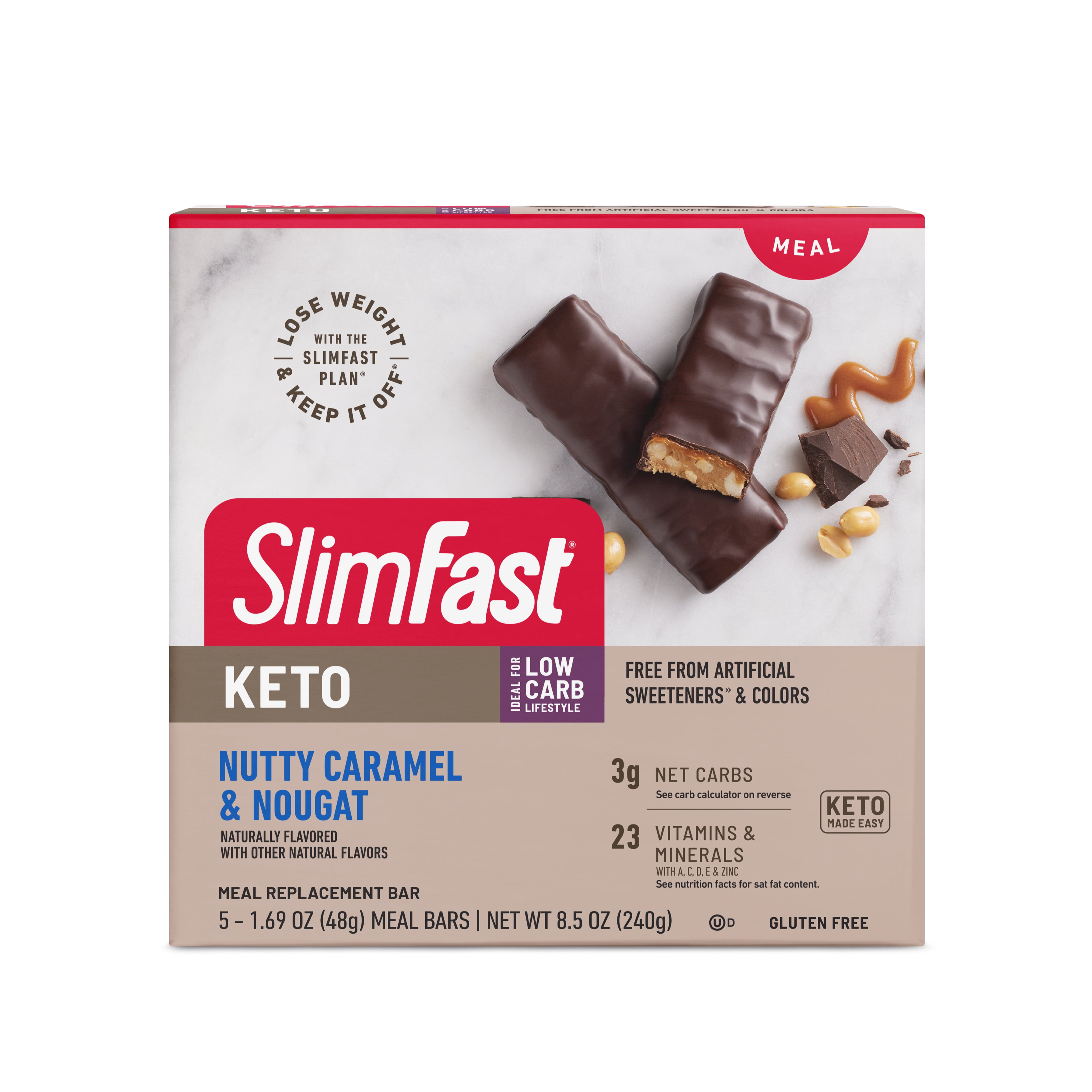 Low Carb Keto Protein Bar, Nutty Caramel & Nougat