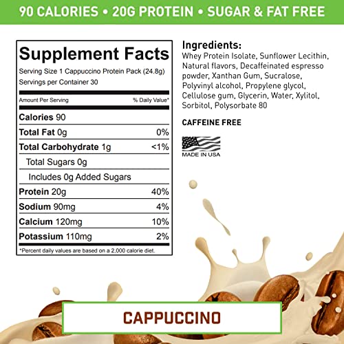 Dissolvable Whey Protein Packs | Low Carb, Tasty