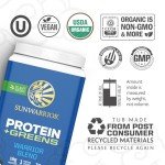Organic Vegan Protein Powder with BCAA & Greens