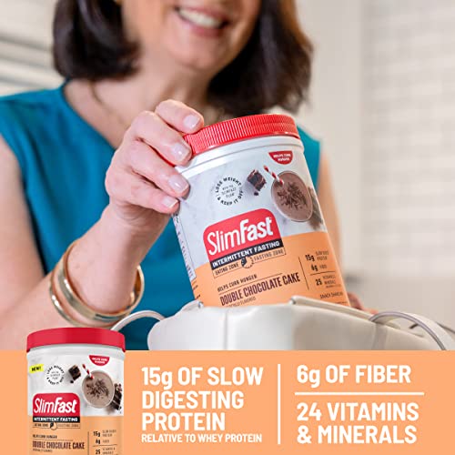 SlimFast Fasting Protein Powder with Biotin and Fiber
