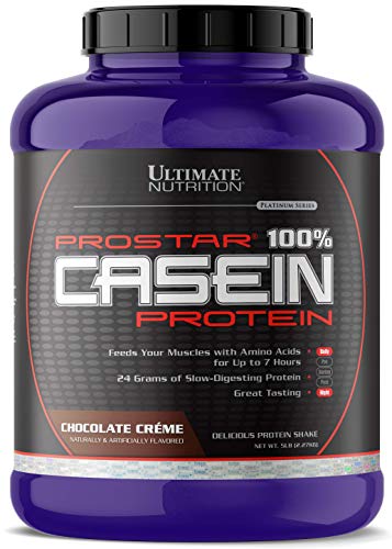 Ultimate Nutrition Prostar Casein Protein, Chocolate, 5 lbs