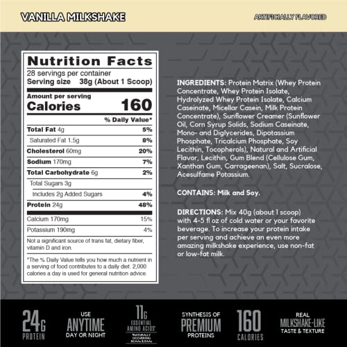 BSN SYNTHA-6 Edge Vanilla Protein Powder - 28 Servings