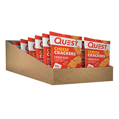 Quest Cheddar Blast Cheese Crackers, High Protein & Low Carb