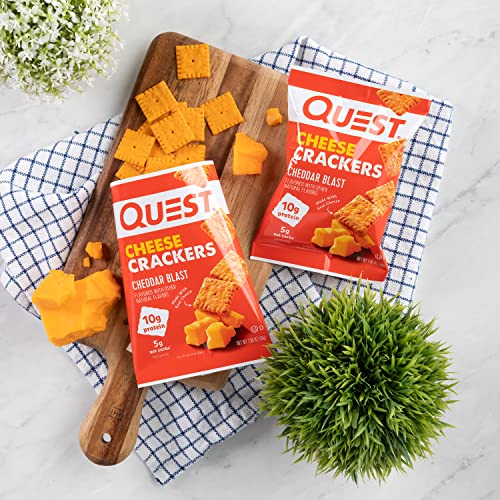 Quest Cheddar Blast Cheese Crackers, High Protein & Low Carb