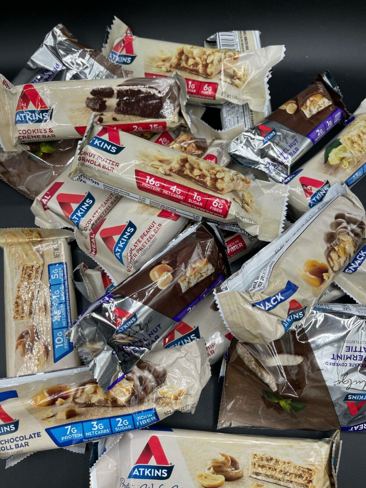 50 Atkins Advantage Protein Snack Bars (Assorted Flavors)