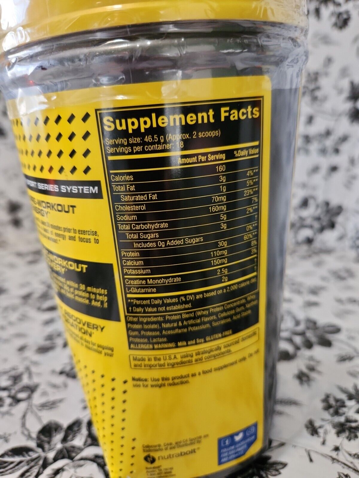 CELLUCOR WHEY SPORT 30G Protein Vanilla 1.85LB