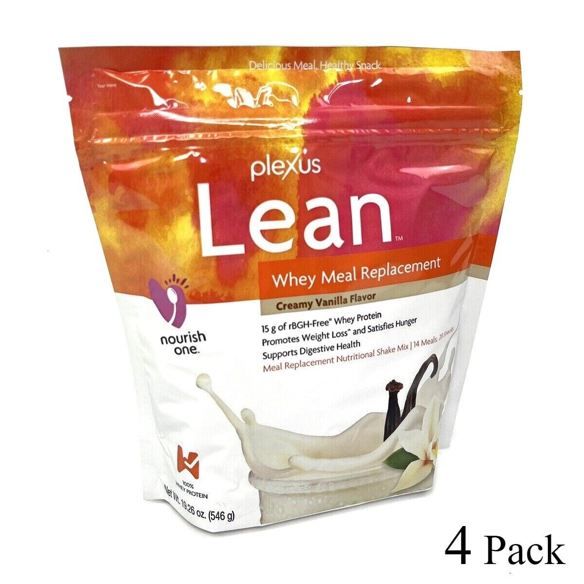 Vanilla Lean Whey Meal Replacement Powder - 4 Pack