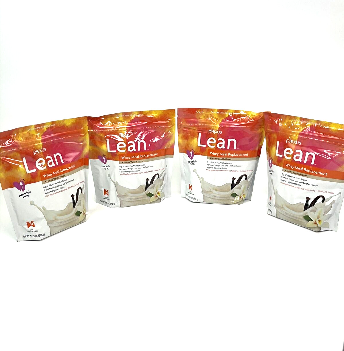Vanilla Lean Whey Meal Replacement Powder - 4 Pack