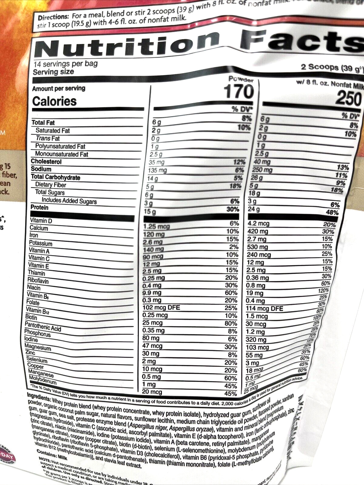 Vanilla Lean Whey Meal Replacement Powder - 4 Pack
