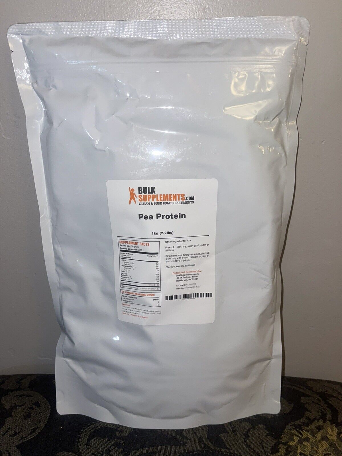 Bulk Supplements Pea Protien Powder 2.2lbs