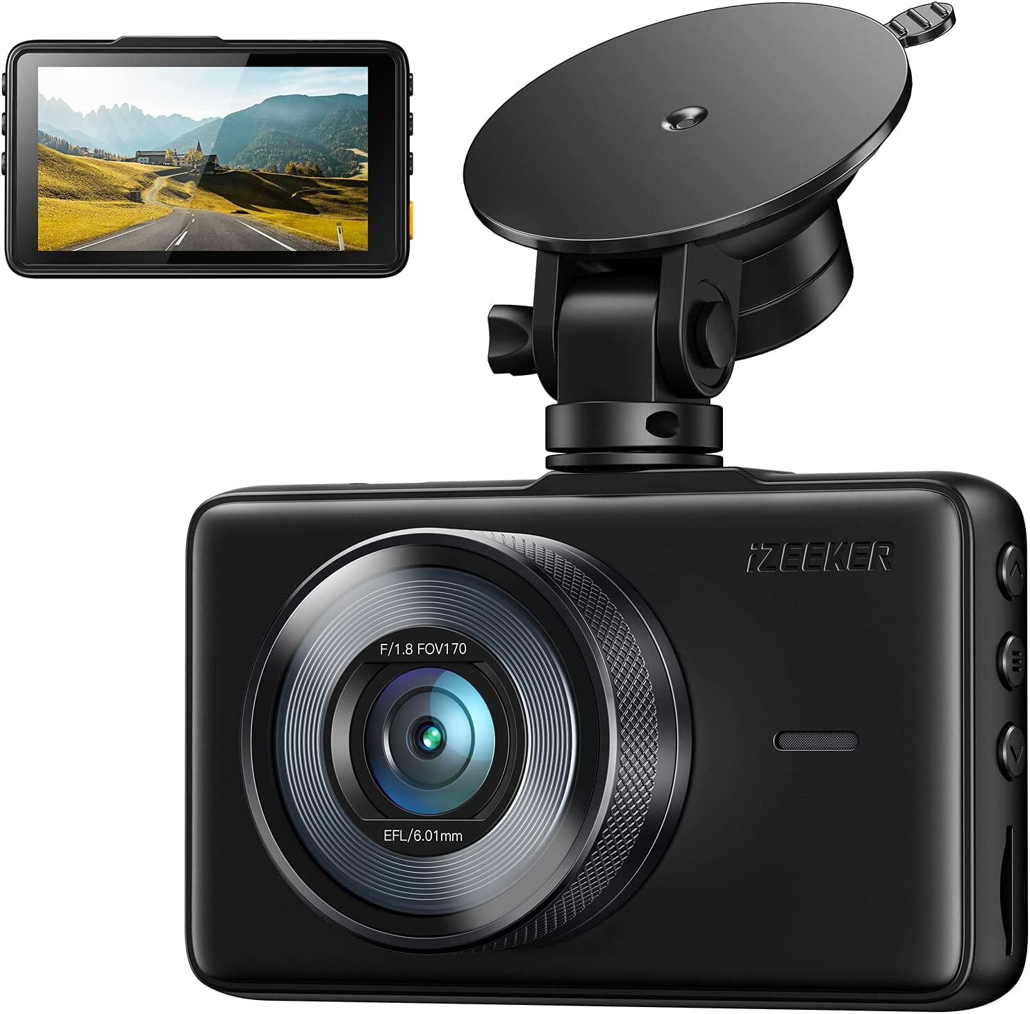 iZEEKER 1080P Dash Cam, Night Vision, Wide Angle