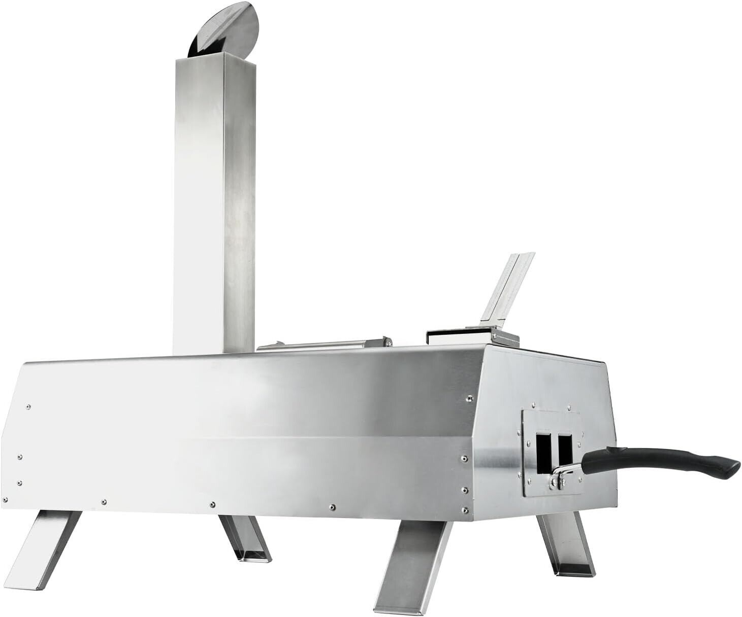 Outdoor Portable 13" Multi-Fuel Rotatable Pizza Oven