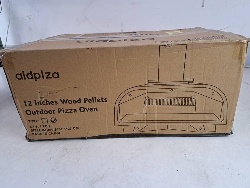 12" Rotatable Round Wood Pellet Pizza Oven