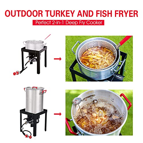CreoleFeast Propane Turkey and Fish Fryer Set