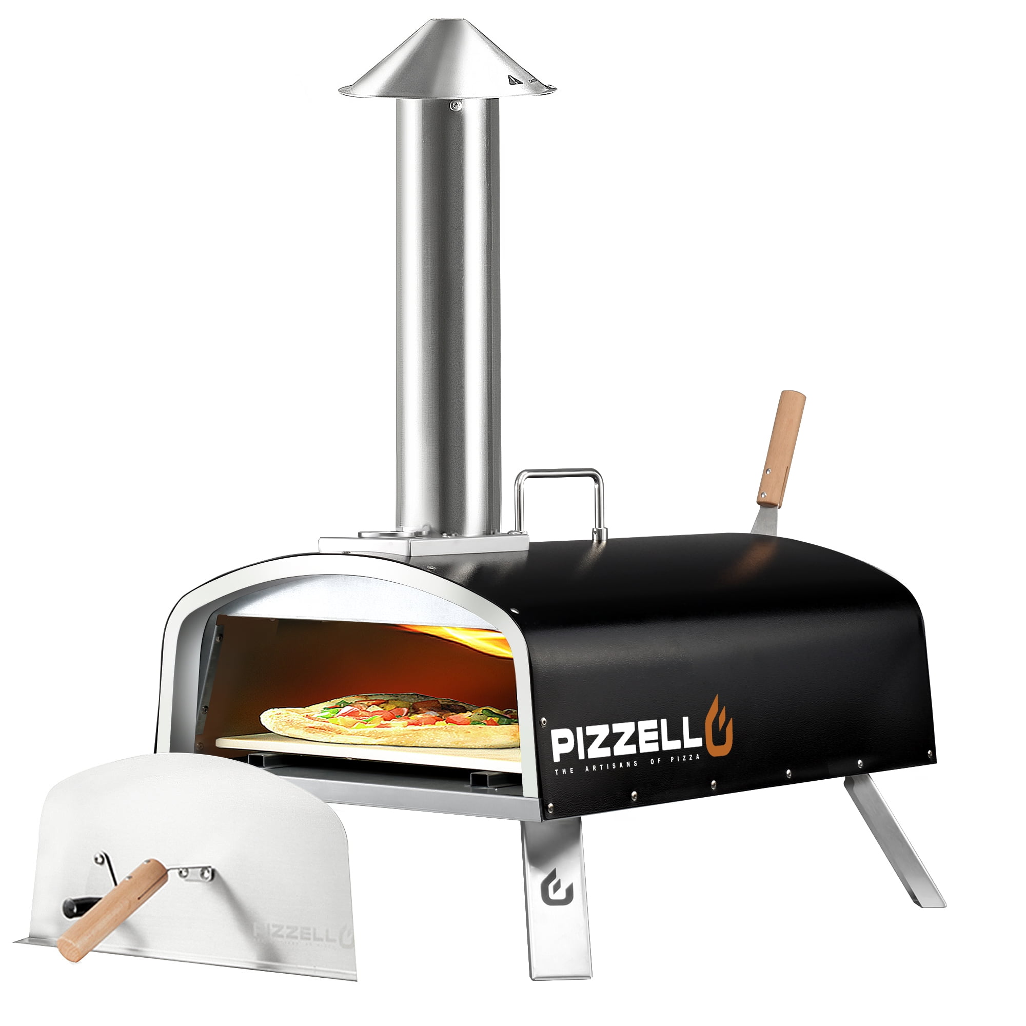 16" Outdoor Wood Pellet Pizza Cooker with Accessories