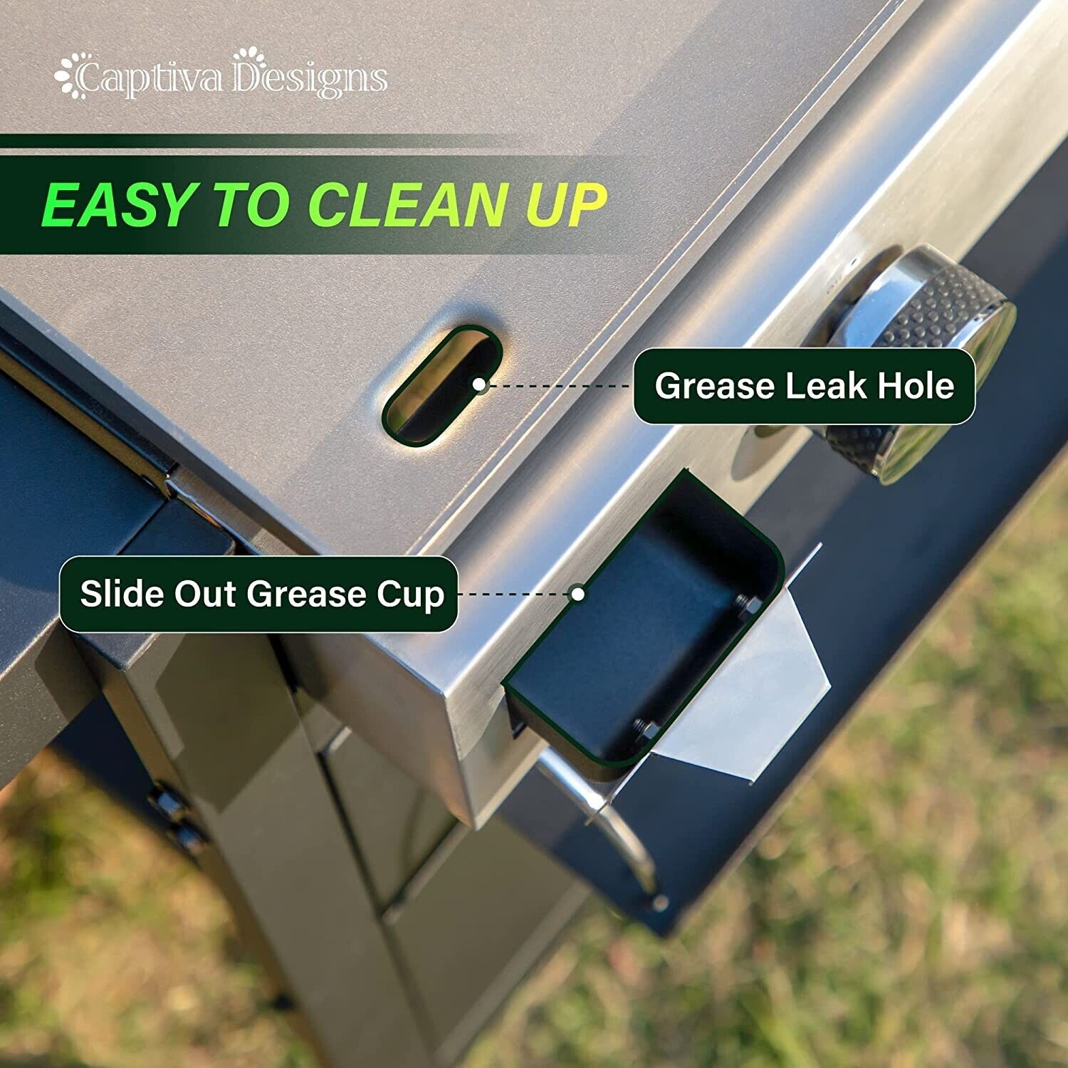 3-Burner Outdoor Propane Gas Griddle BBQ Grill