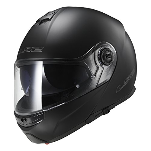 LS2 Modular Strobe Helmet - Matte Black, Large