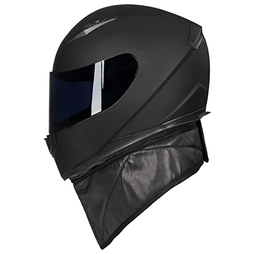 ILM Full Face Helmet with Removable Scarf & 2 Visors