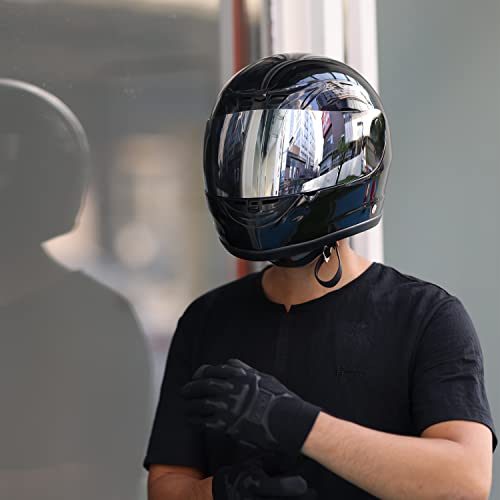 TCT-MOTORPARTS Full Face Helmet with Sun Shield - XL