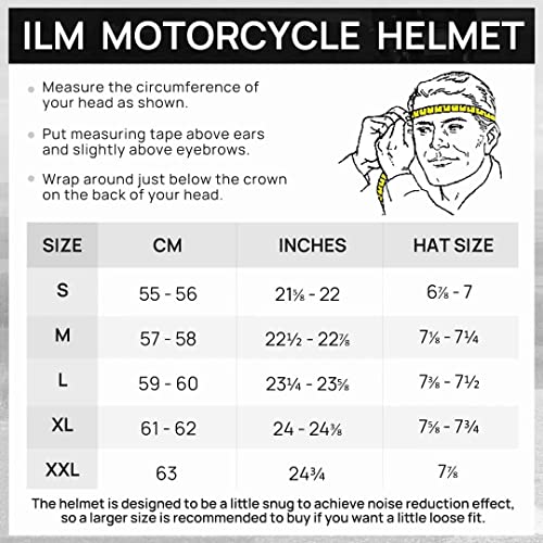 ILM Modular Vintage Motorcycle Helmet for Adults