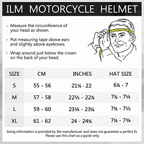 ILM Modular Full Face Helmet - LED Model 902L