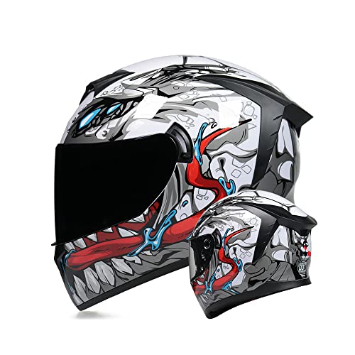 MotuoMr DOT Approved Full Face Motorcycle Helmet