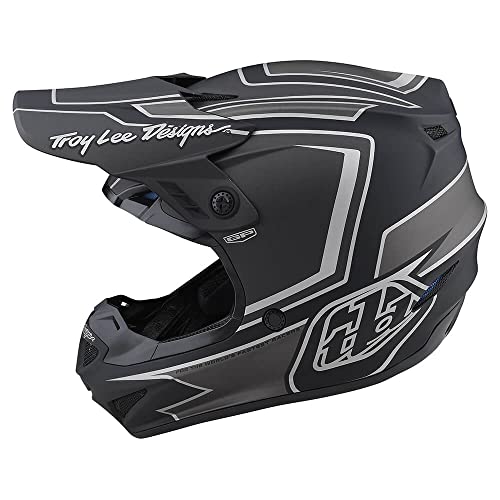 GP Ritn Motocross Helmet - Black/Gray, SM
