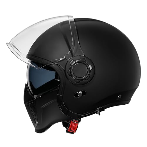 TRIANGLE Open Face Motorcycle Helmet for Men - DOT Approved