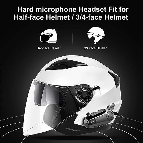 Soffria Bluetooth Motorcycle Helmet Intercom + Stereo Music