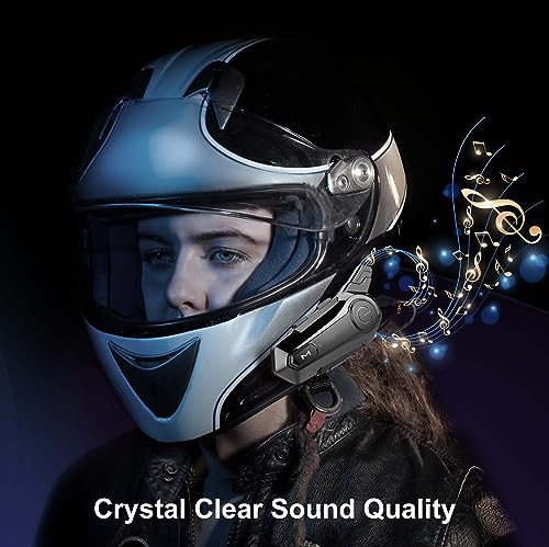 Soffria Bluetooth Motorcycle Helmet Intercom + Stereo Music